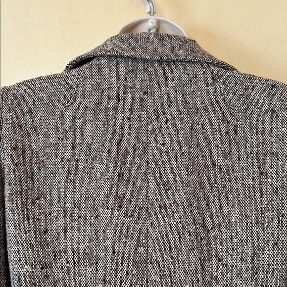 Banana Republic Brown Tweed Tailored Frock Coat size XS - Picture 9 of 16